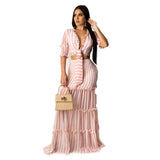 Casual Sheer Mesh patchwork 2 pieces set