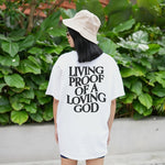 Living proof of a living God unisex shirt men & women