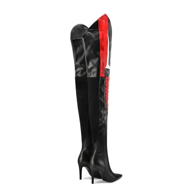 Motor Sport over the knee boots