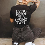 Living proof of a living God unisex shirt men & women