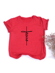 Jesus Cross T-shirt women