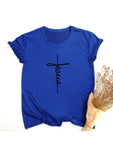 Jesus Cross T-shirt women