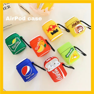 Creative beverage silicone Airpods protective Case