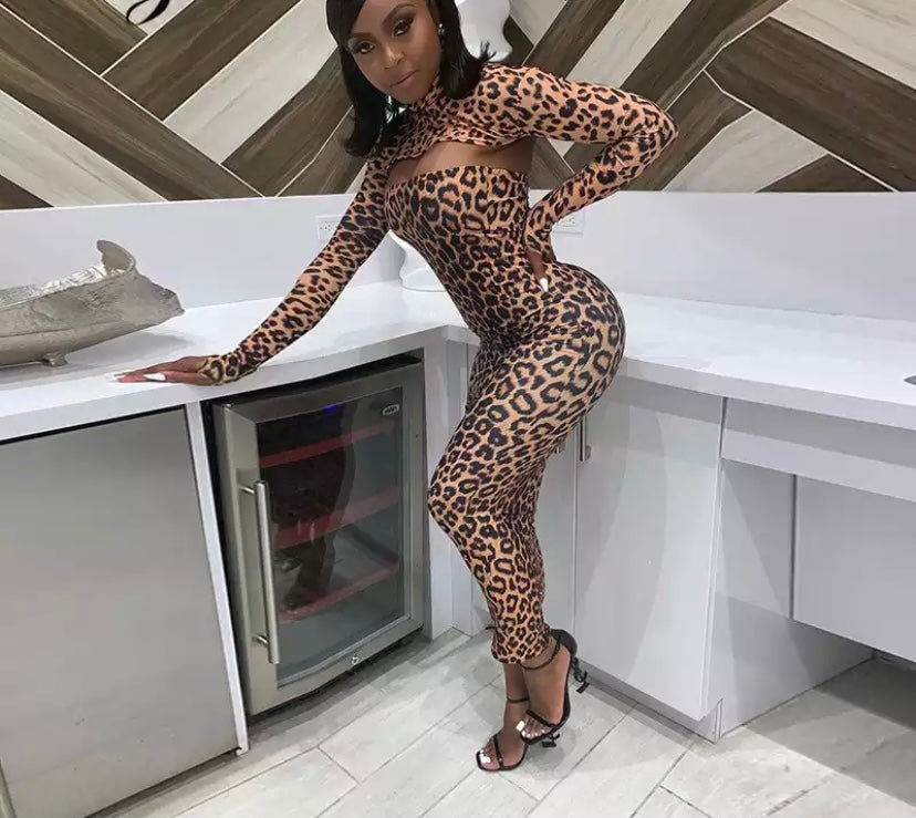 Leopard Women Long Dress