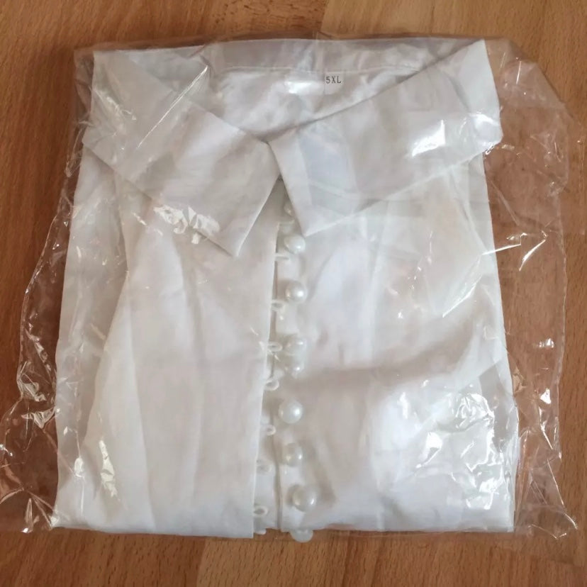 Fashion Casual Solid Color ladies office Tops Sexy Buttons Long sleeve Blouse