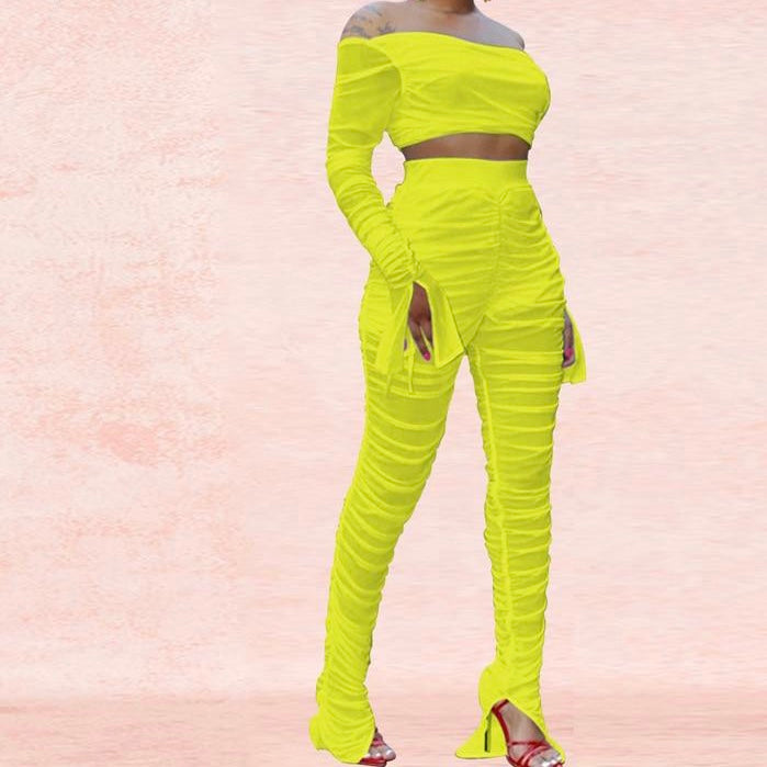 2020 spring fashion two piece set women tracksuit top and pants