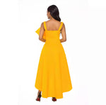 Irregular Yellow Occassion Dresses