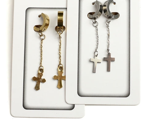 Believe earrings (gold & silver)