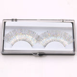 1 Pair Laser Gold Silver Line False Eyelashes