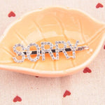 1PC Bling Letter Hairpins Headwear For Women Girls Hair Clips Pins Barrette