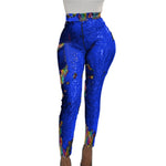 European and American trousers Best selling sequined leggings