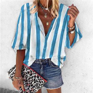 Chains print New Tops Blouse plus size
