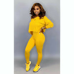 Running Set 2Pcs Women Sportswear Spandex Solid Loose