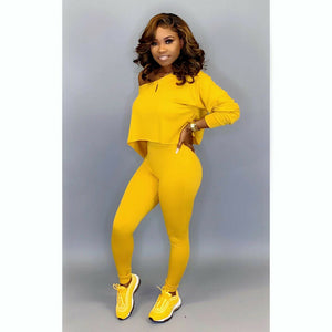 Running Set 2Pcs Women Sportswear Spandex Solid Loose