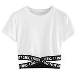 Cross Bandage shirt Sexy Tops T-Shirt Streetwear