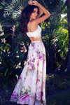 Summer skirt high waist Chiffon Print Bohemian Ankle-Length