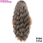 Long Water Wave Hairstyle Wigs For Women Synthetic Hair