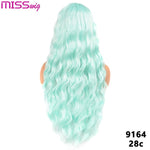 Long Water Wave Hairstyle Wigs For Women Synthetic Hair