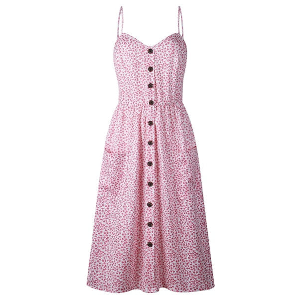 2019 New Women Print  Stripe Long dress