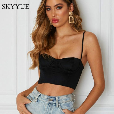 Sexy  Women's Streetwear Short Cropped Navel Bra