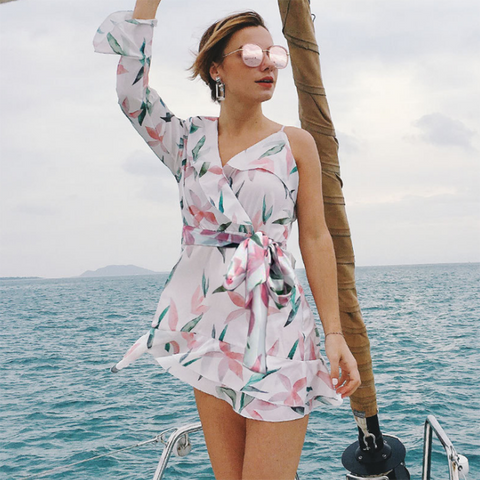 2020 High Sexy Sundresses Print Women