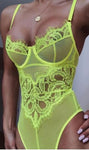 Women Sexy Lingerie Underwear bodycon top Erotic Corset Lace Mesh Sleepwear