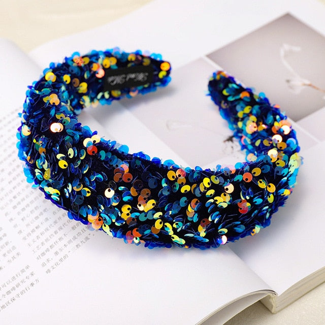 Crystal Hair Bands For Women Lady Luxury Shiny Padded Diamond Headband Hair Hoop Fashion Hair Accessories