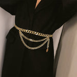 Luxury Women Chain Belts Waistbands All-match Waist Gold Silver