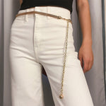 Luxury Women Chain Belts Waistbands All-match Waist Gold Silver