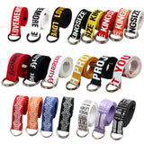 24 styles Unisex Canvas Belts Letters Printed D Ring Double Buckle Punk Waist Strap