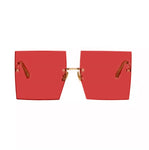 Oversized Rimless Square Sunglasses Women