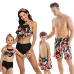 Summer Family Swimsuit Mommy and Me Clothes Father Son Mother and Daughter