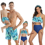 Summer Family Swimsuit Mommy and Me Clothes Father Son Mother and Daughter