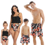 Summer Family Swimsuit Mommy and Me Clothes Father Son Mother and Daughter