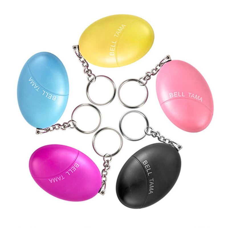 Self Defense Alarm 120dB Egg Shape Girl Women Security Protect Alert Personal Safety Scream Loud Keychain Emergency Alarm