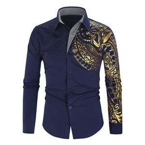 Gold Black Shirt Men New Slim Fit Souad15 Boutiques Gold Black Shirt Men New Slim Fit Souad15 Boutiques