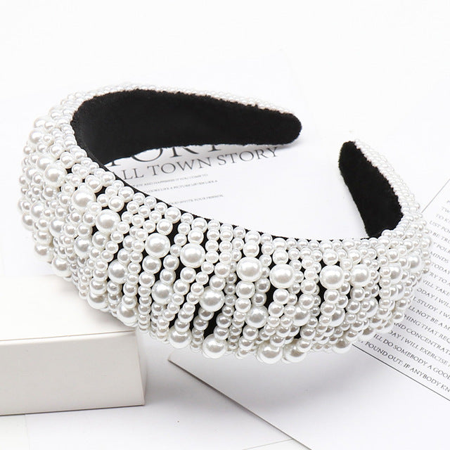 Crystal Hair Bands For Women Lady Luxury Shiny Padded Diamond Headband Hair Hoop Fashion Hair Accessories