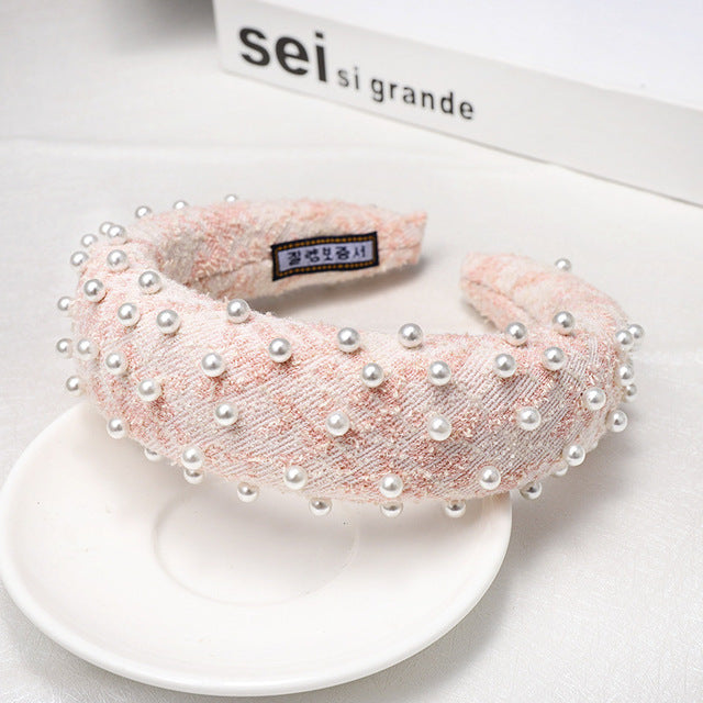 Crystal Hair Bands For Women Lady Luxury Shiny Padded Diamond Headband Hair Hoop Fashion Hair Accessories