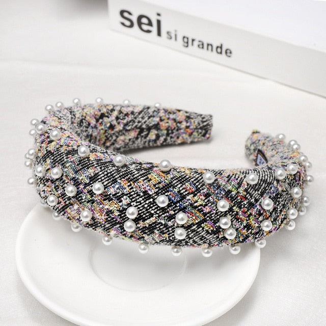 Crystal Hair Bands For Women Lady Luxury Shiny Padded Diamond Headband Hair Hoop Fashion Hair Accessories