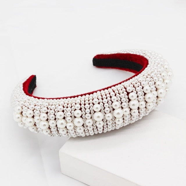 Crystal Hair Bands For Women Lady Luxury Shiny Padded Diamond Headband Hair Hoop Fashion Hair Accessories