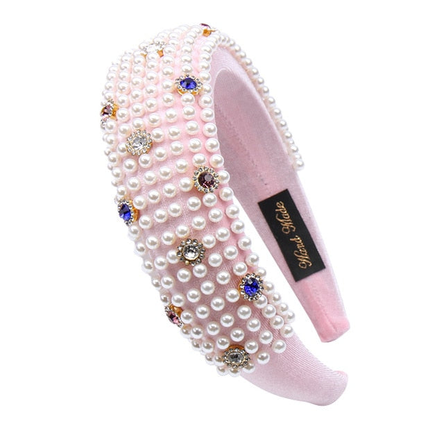 Crystal Hair Bands For Women Lady Luxury Shiny Padded Diamond Headband Hair Hoop Fashion Hair Accessories