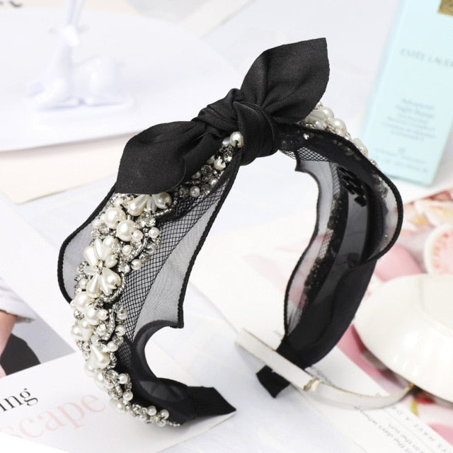 Crystal Hair Bands For Women Lady Luxury Shiny Padded Diamond Headband Hair Hoop Fashion Hair Accessories