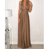 Women Multiway way wrap long maxi dress