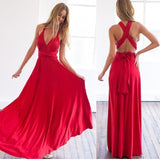 Women Multiway way wrap long maxi dress