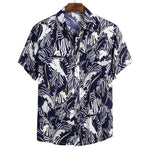 Men's Shirts Hawaï Button Wild Blouses