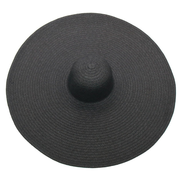 foldable women oversized hat 70cm diameter large beach hat