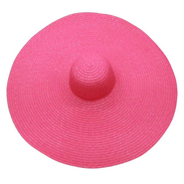 foldable women oversized hat 70cm diameter large beach hat