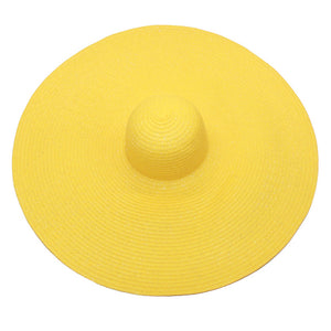 foldable women oversized hat 70cm diameter large beach hat