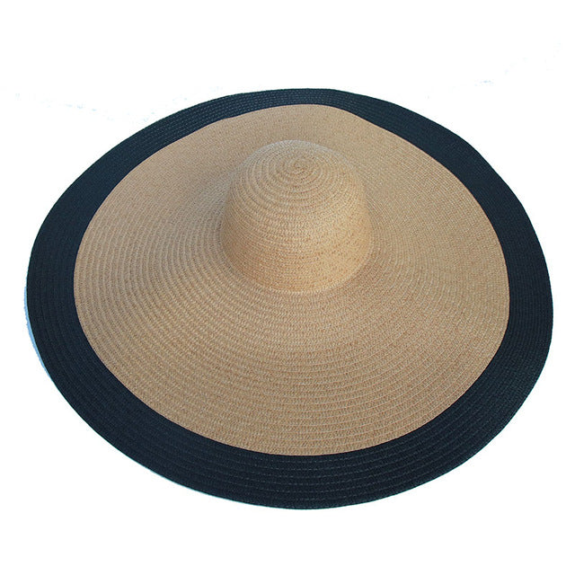foldable women oversized hat 70cm diameter large beach hat