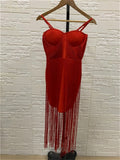 Rayon Long Bandage Evening Party dress